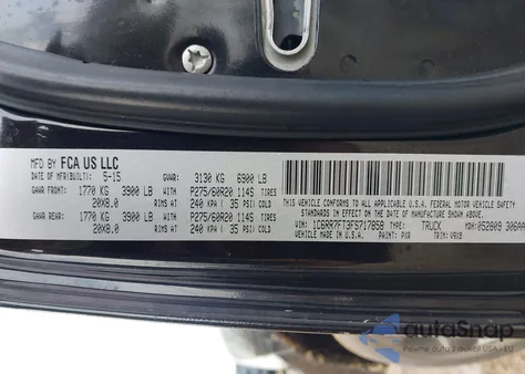 2015 Ram 1500 Express from USA, damaged, VIN 1C6RR7FT3FS717858